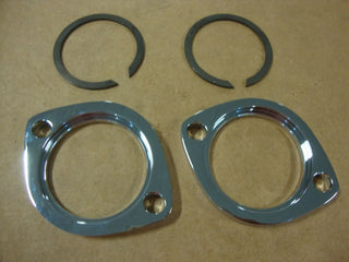 FOR BIG DOG MOTORCYCLES CHROME EXHAUST FLANGE SET TWIN CAM 