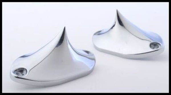 FOR BIG DOG MOTORCYCLES CHROME SPIKE AXLE CAP SET FITS K-9 