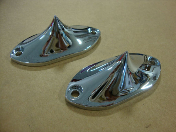 FOR BIG DOG MOTORCYCLES CHROME SPIKE AXLE CAP SET FITS K-9 