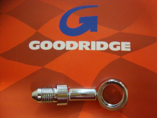 GOODRIDGE 12MM 35* BANJO FITTING BRAKE LINE 7/16 CHROME BIG 