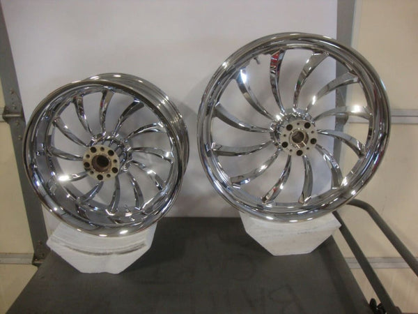 Harley Davidson Chrome Billet Wheel Set 2007 - 2017 Fatboy Early V Rod Ebay Motors:parts &