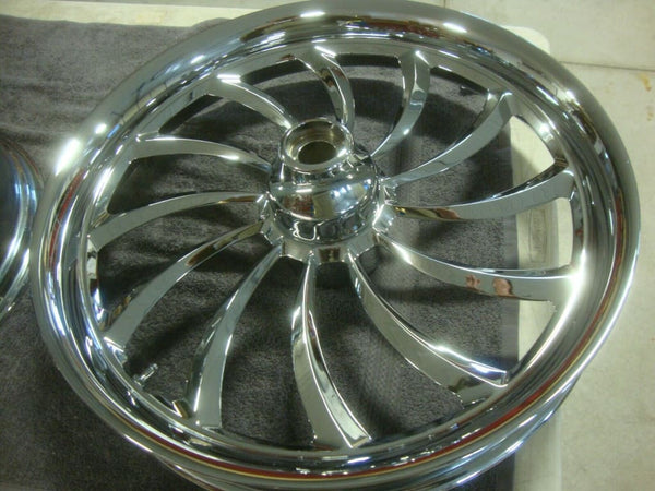 Harley Davidson Chrome Billet Wheel Set 2007 - 2017 Fatboy Early V Rod Ebay Motors:parts &