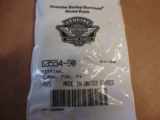 LOT OF 5 Genuine Harley 90* elbow fitting #633554-90.125-27 