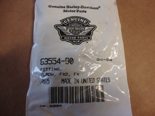 LOT OF 5 Genuine Harley 90* elbow fitting #633554-90.125-27 