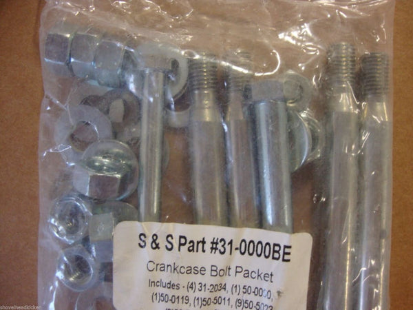 S&S CYCLE CRANKCASE BOLT KIT #31-0000BE OEM 2000-11 BIG DOG 
