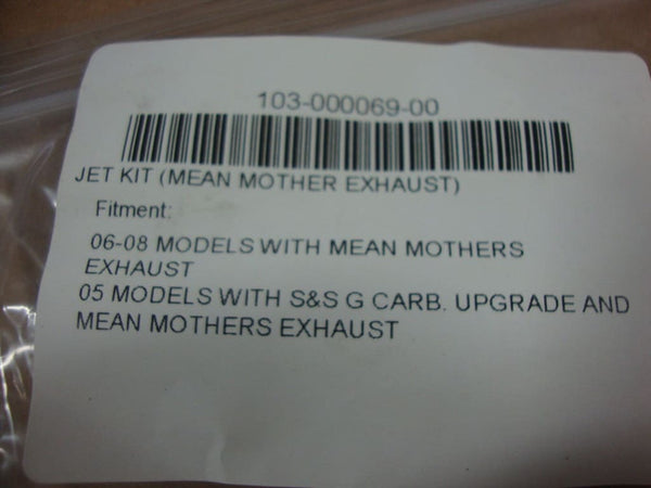 S&S CYCLE JET KIT MEAN MOTHERS 2005-2008 BIG DOG MOTORCYCLE 