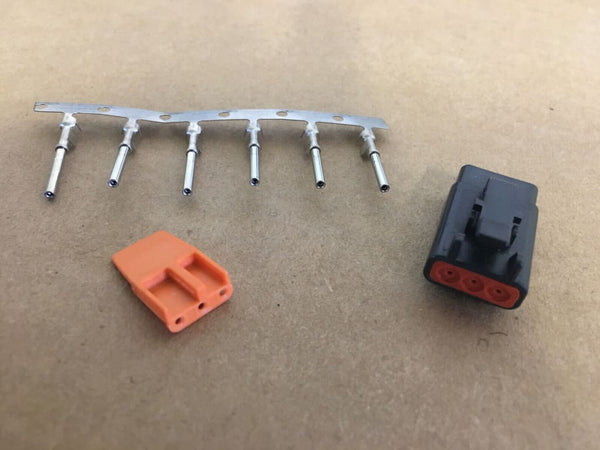 S&S AIR CLEANER DTM 3 POSITION CONNECTOR KIT MALE 84-99 BIG