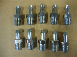 BIG DOG MOTORCYCLES CHROME OIL LINE FITTINGS 1/4 NPT for 