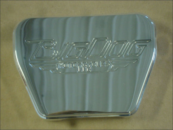 BIG DOG MOTORCYCLES COIL COVER EARLY MODELS POLISHED W/ LOGO