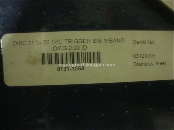 BIG DOG MOTORCYCLES FRONT BRAKE ROTOR TRIGGER 2004 BOXER PERFORMANCE MACHINE - bigdogpartskingpin.com