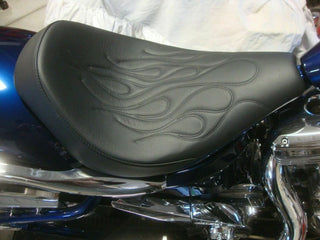 DANNY GRAY FOR BIG DOG MOTORCYCLES SOLO SEAT w/ FLAME FITS 