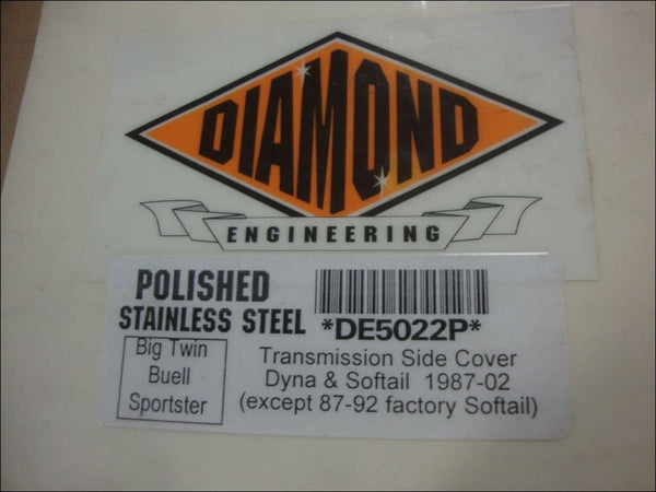 DIAMOND TRANSMISSION SIDE COVER BOLT KIT #DE5022P 1987-2002 