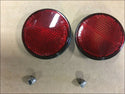 FOR BIG DOG MOTORCYCLES DOT RED round reflector set w/ acorn