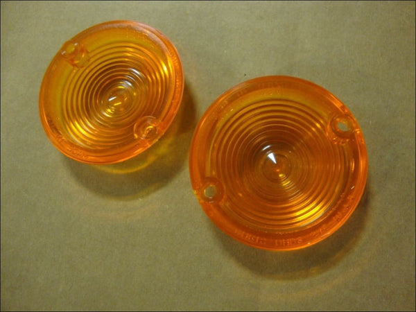 FOR BIG DOG MOTORCYCLES EARLY TURN SIGNAL AMBER LENS SET 
