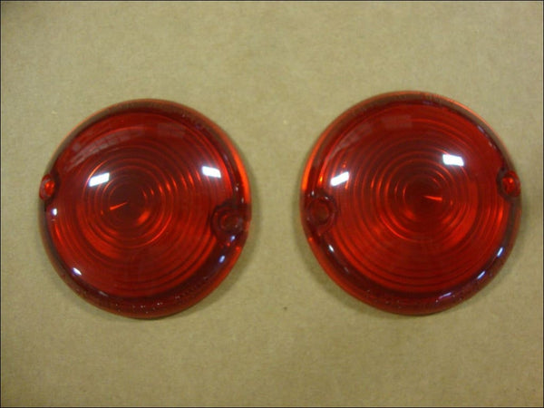 FOR BIG DOG MOTORCYCLES EARLY TURN SIGNAL RED LENS SET 2002 
