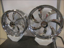 Harley Davidson Chrome Billet Wheel Set Street Glide Road King Flht Ebay Motors:parts &