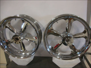 Harley Davidson Chrome Billet Wheel Set Street Glide Road King Flht Ebay Motors:parts &