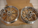 HARLEY DAVIDSON CHROME BILLET WHEEL SET STREET GLIDE ROAD 