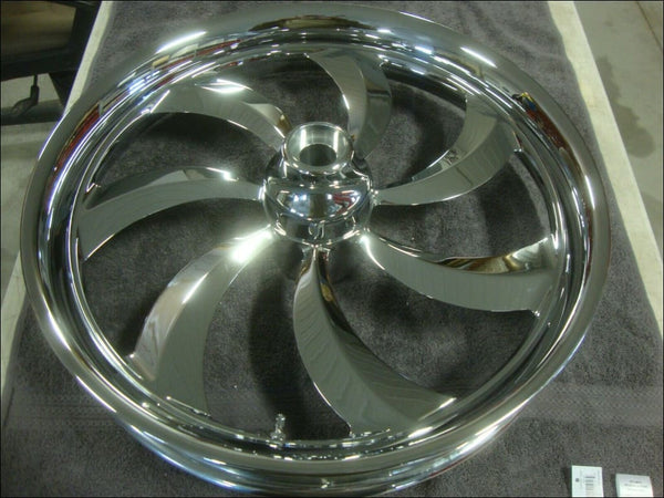 Harley Davidson Softail Chrome Billet 21 Front Wheel Mmt 2044 X 3.25 Ebay Motors:parts &